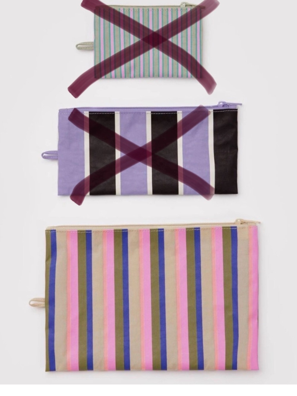 BAGGU Striped Pouch